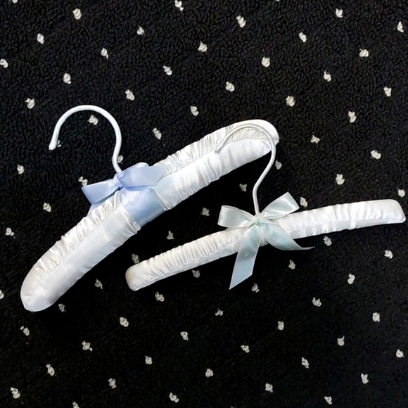 Satin•Cotton Emboidered•Padded Children's Boutique Hanger Assortment • Set of 5 - Picture 6 of 8